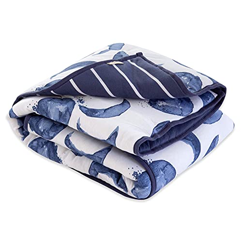 100% Organic Cotton Jersey Knit Reversible Quilt Blanket, 37 x 46 Inch K3688