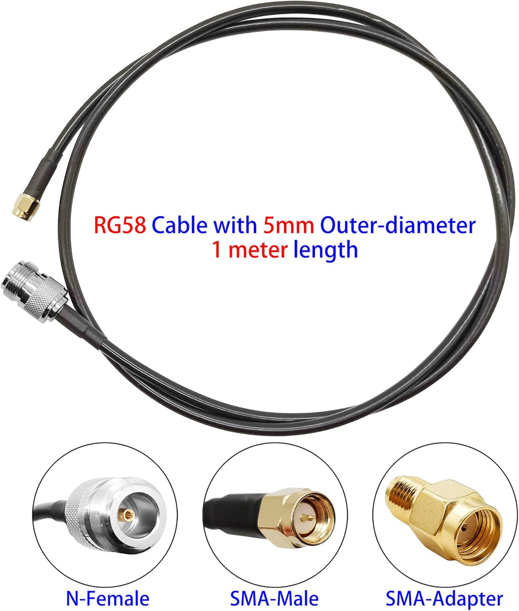 915MHz 6dBi LoRa Gateway Antenna with Extension Cable Q750