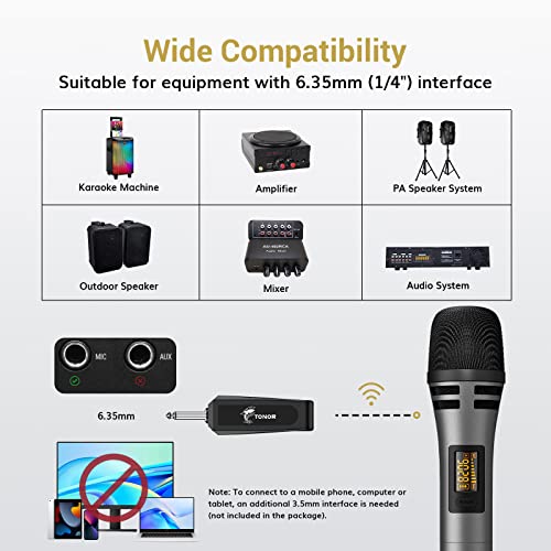 Grey UHF Dual Wireless Microphone System V91812