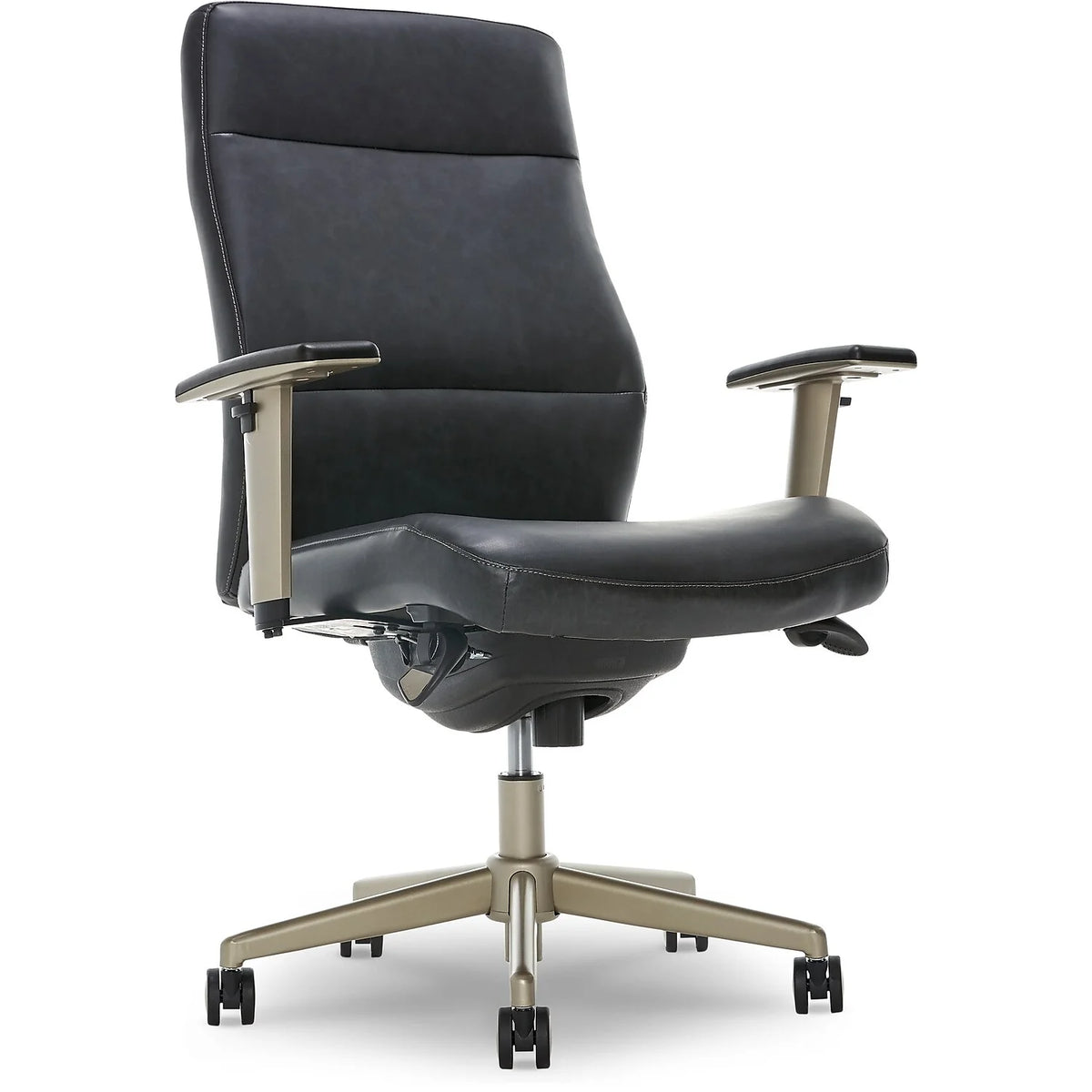 Black Faux Leather Ergonomic Swivel Executive Chair Q3137