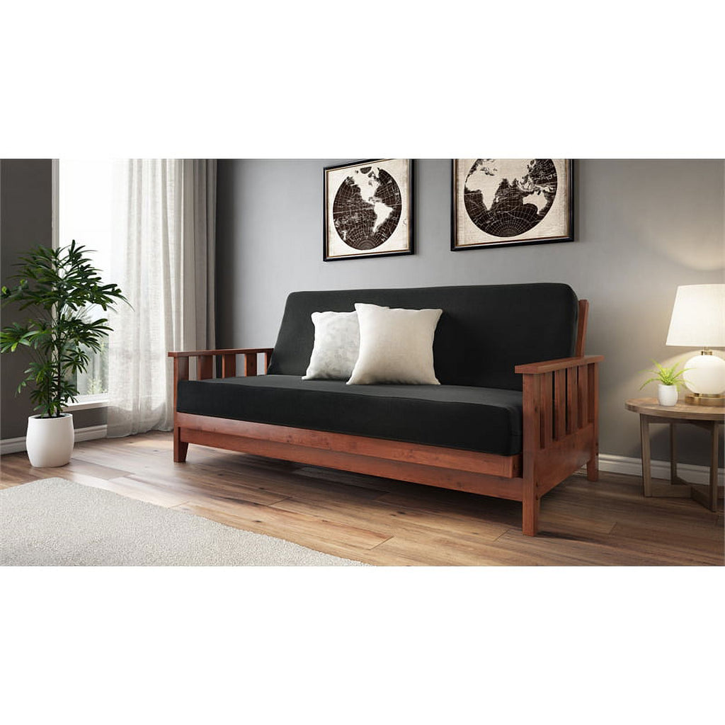 Warm Cherry Oak Futon with Cover F820420