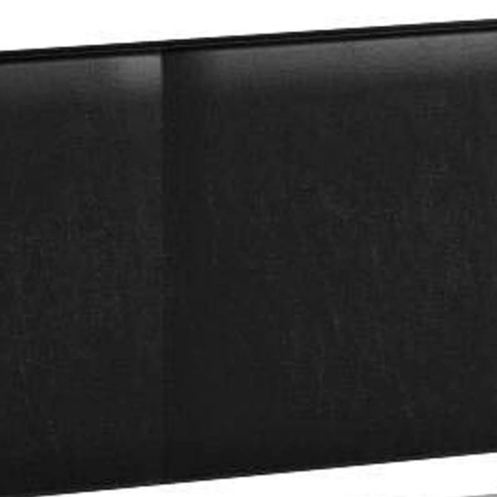 Full Size Black Wood Upholstered Bed S763360