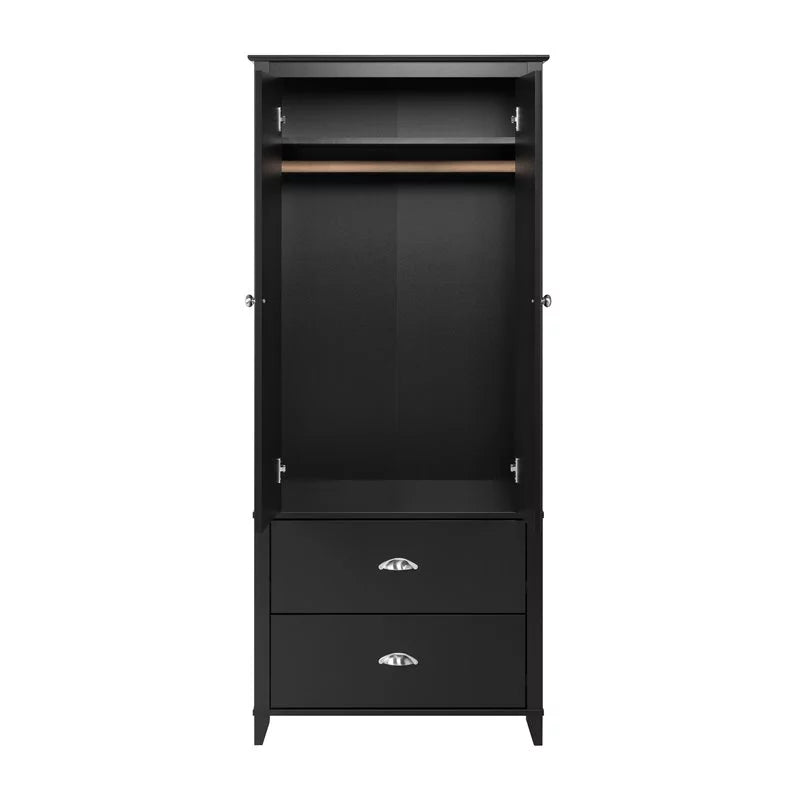 Black Wardrobe Armoire V606