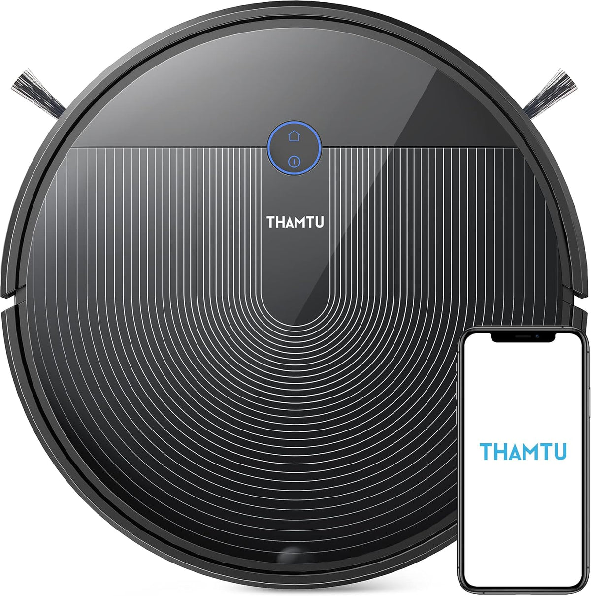 Robot Vacuum Cleaner, 150Min Runtime, 2500Pa Suction, Silver with Remote G8475