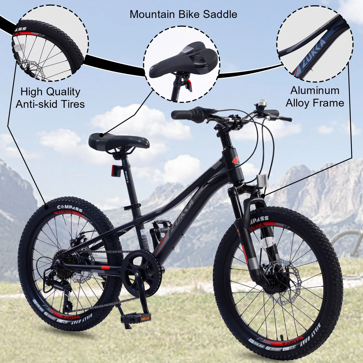 Green 7 Speed Mountain Bike Z106