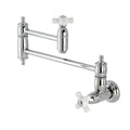 Two-Handle Wall Mount Pot Filler in Polished Chrome W521322