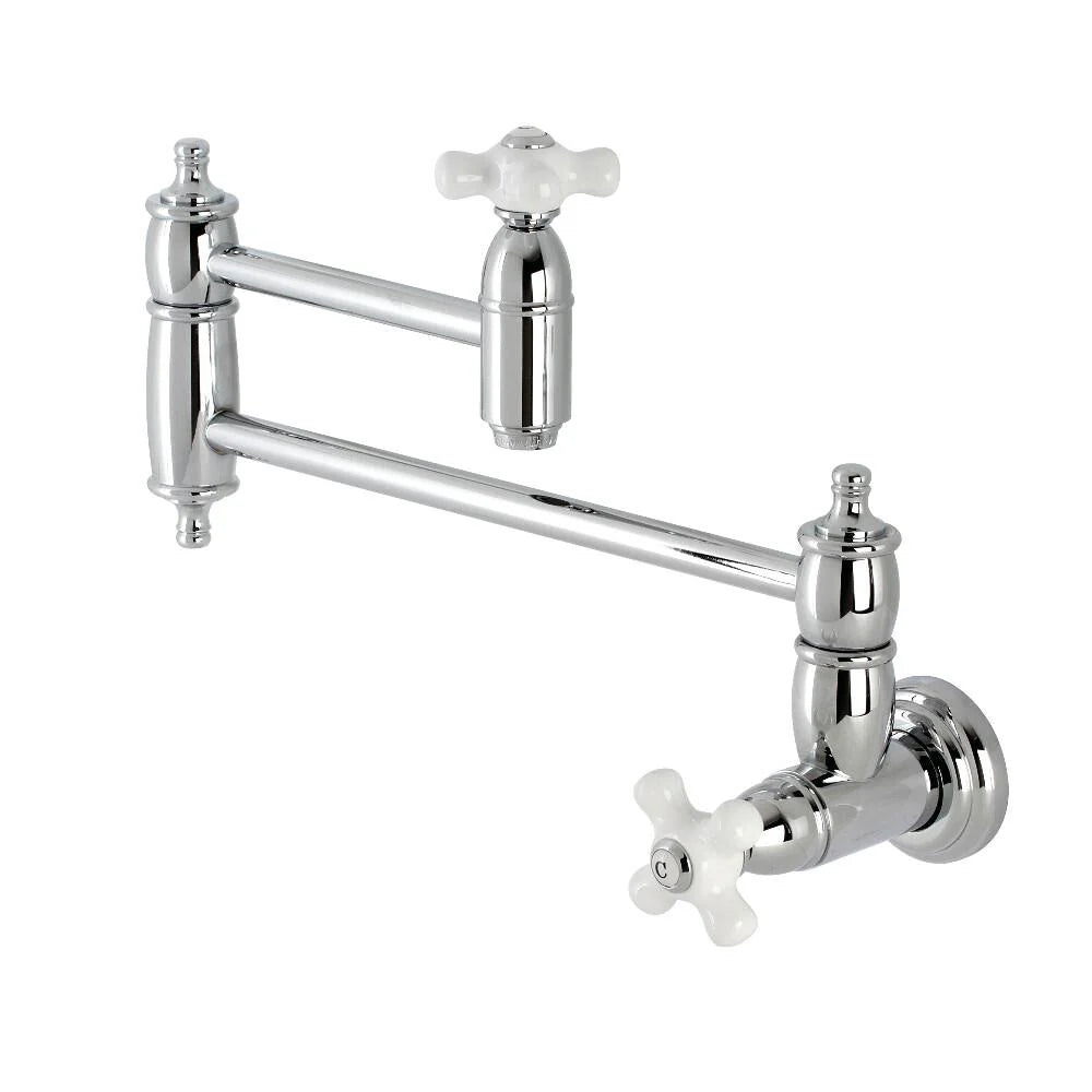Two-Handle Wall Mount Pot Filler in Polished Chrome W521322