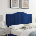Channel Tufted Performance Velvet King Headboard N2115