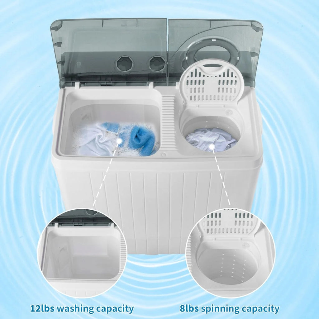Portable 26lbs Washing Machine with Drain Pump L95539