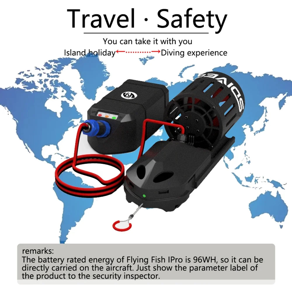 Electric Underwater Scooter 20M Waterproof V403861