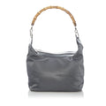 Gray Nylon Shoulder Bag J63004