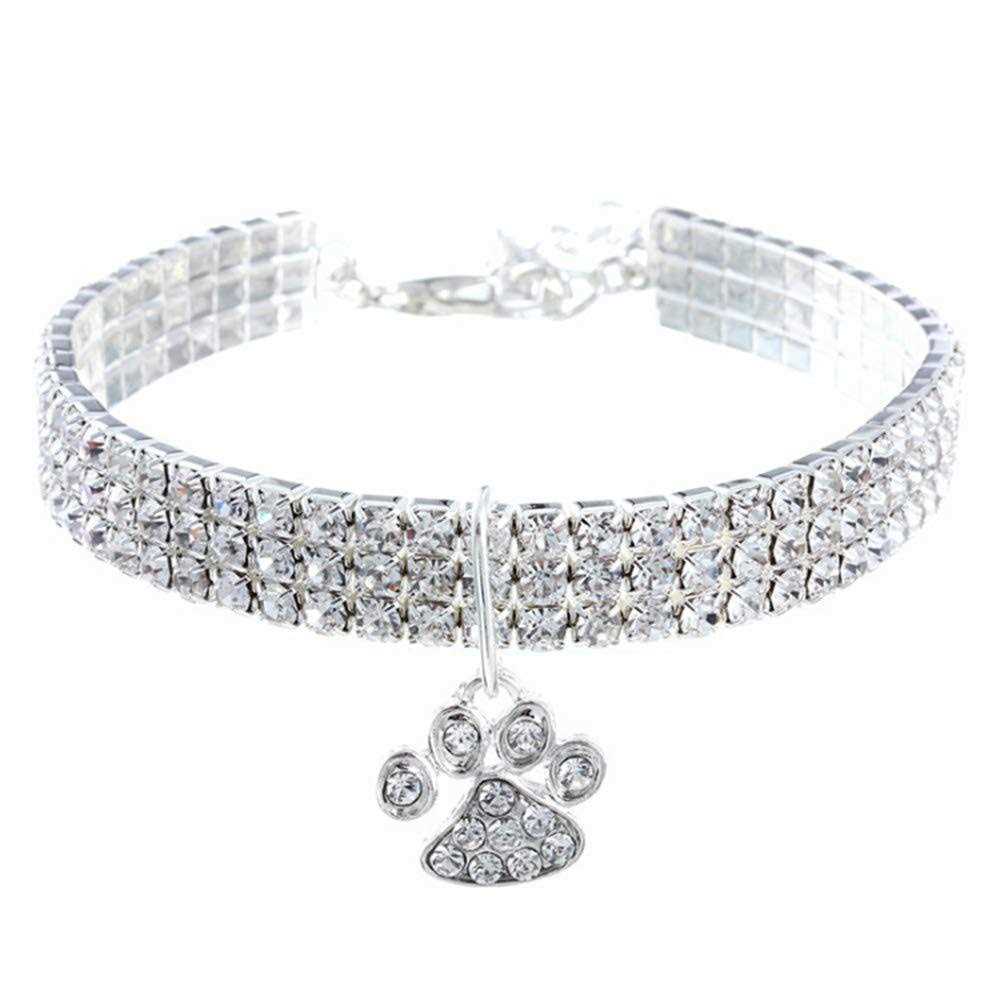 Adjustable Diamond Cat and Dog Collar X877