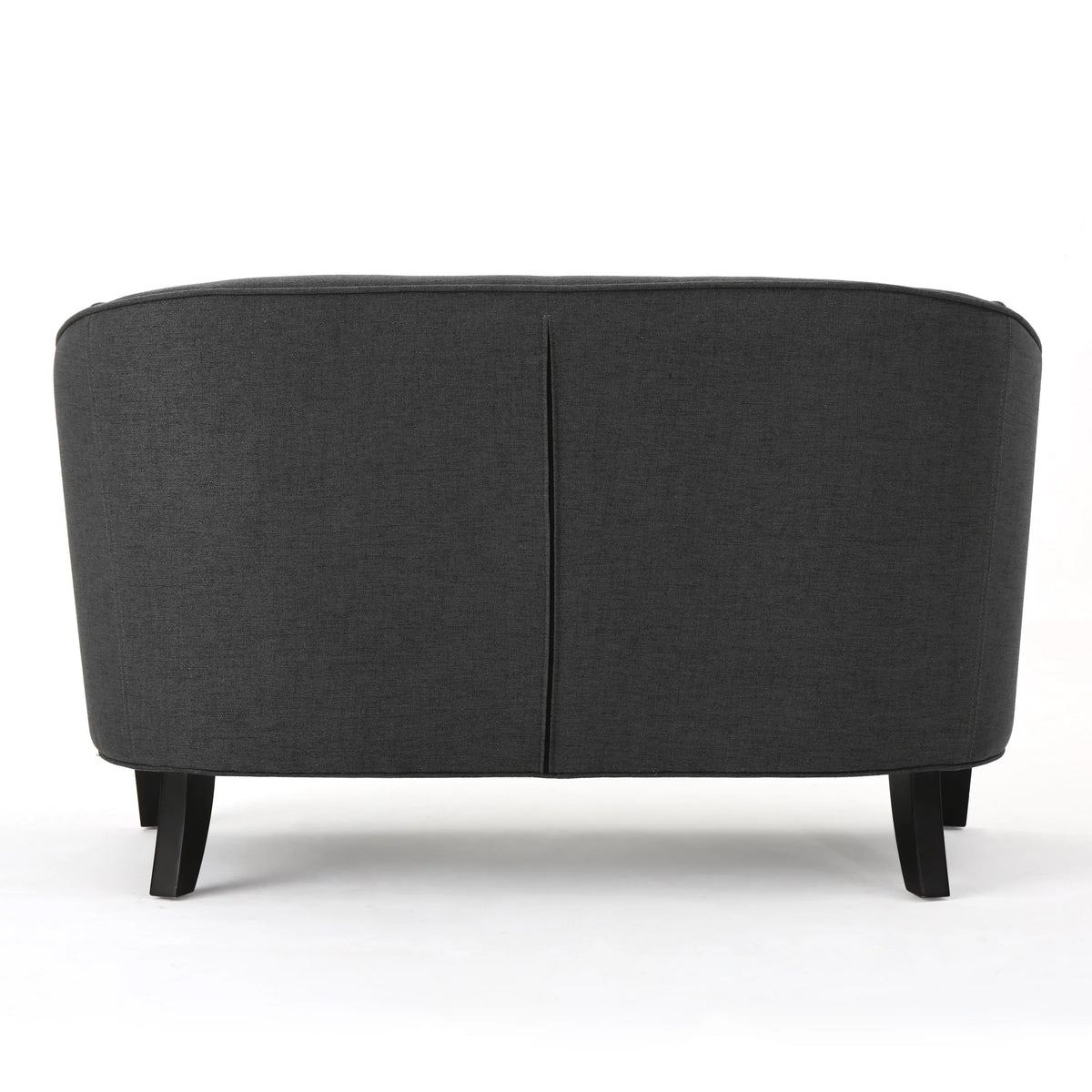 Dark Grey Fabric Loveseat A806