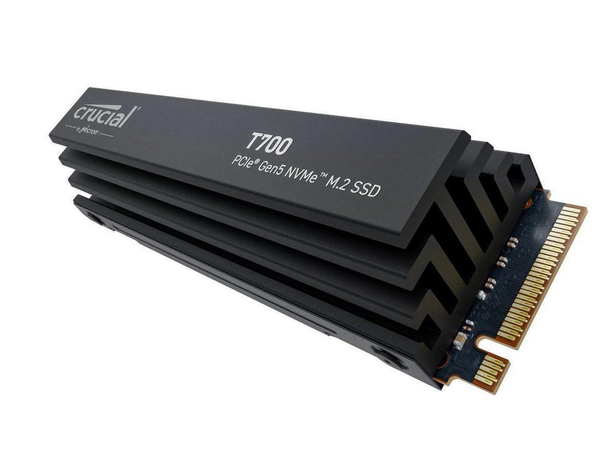Crucial T700 GEN5 NVME SSD M.2 2280 W/ Heatsink 2TB PCI-Express 5.0 x4 TLC NAND Internal Solid State Drive S45924
