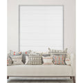 White Cordless Fabric Roman Shades U8203