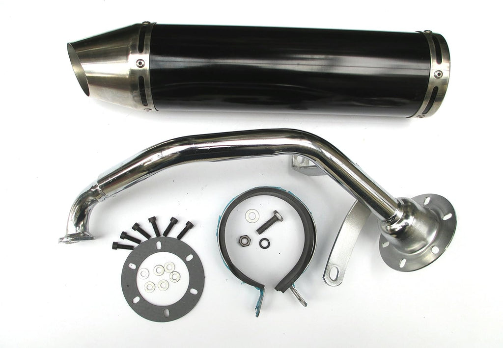 Silver Exhaust System Muffler for 150CC Scooters Q4452