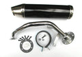 Silver Exhaust System Muffler for 150CC Scooters Q4452