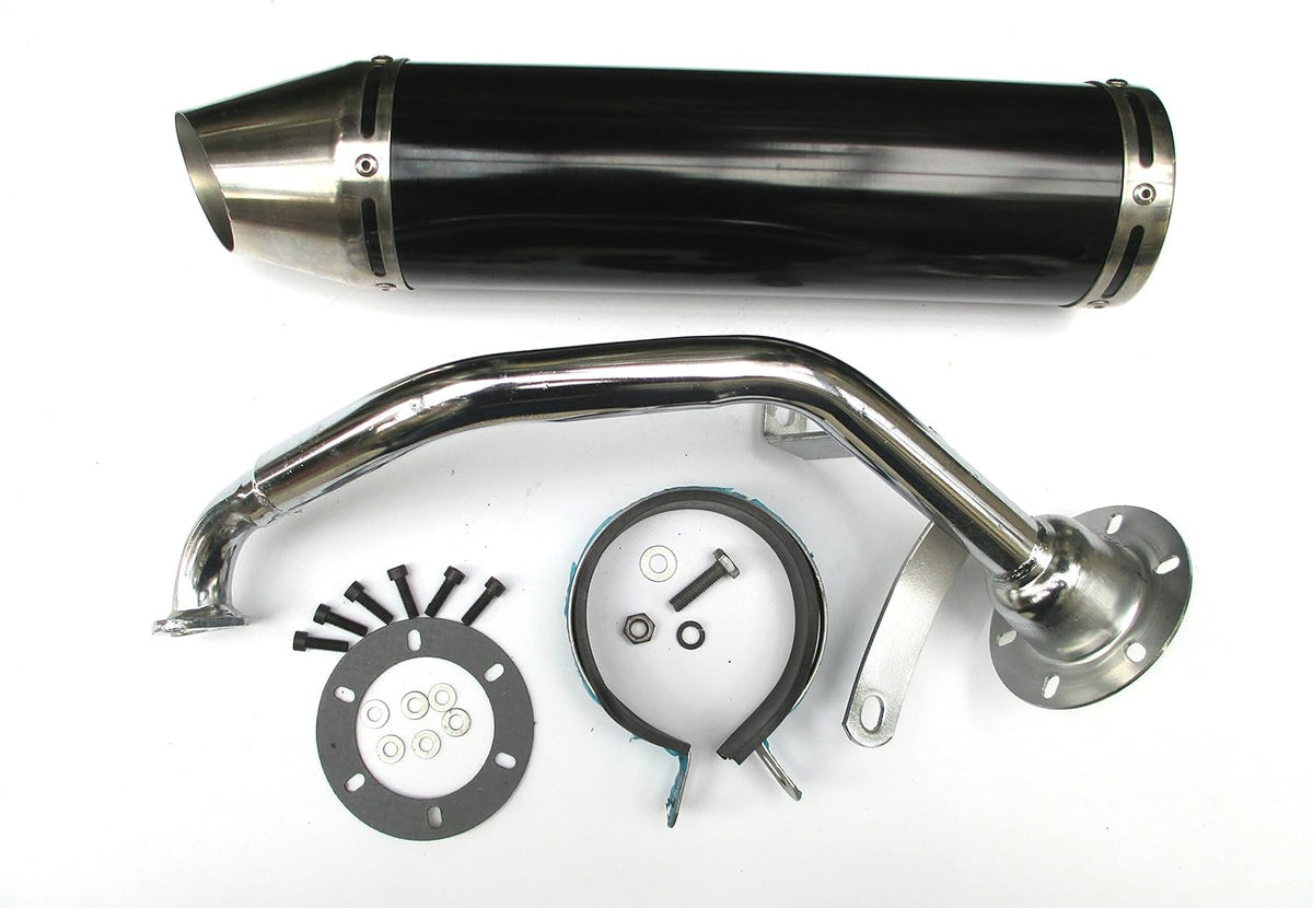 Silver Exhaust System Muffler for 150CC Scooters Q4452
