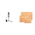 Immersion Blender and Knife Set with Whisk and Frother Attachments M580