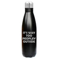 17 oz Double Wall Vacuum Insulated Stainless Steel Water Bottle Travel Mug Cup (Black) V585274