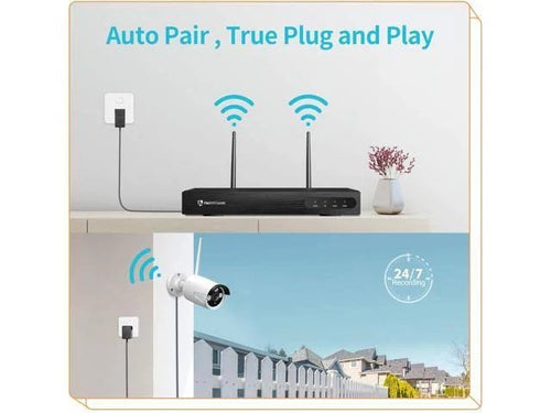 1080p 8CH NVR Wireless Security Camera System O45876