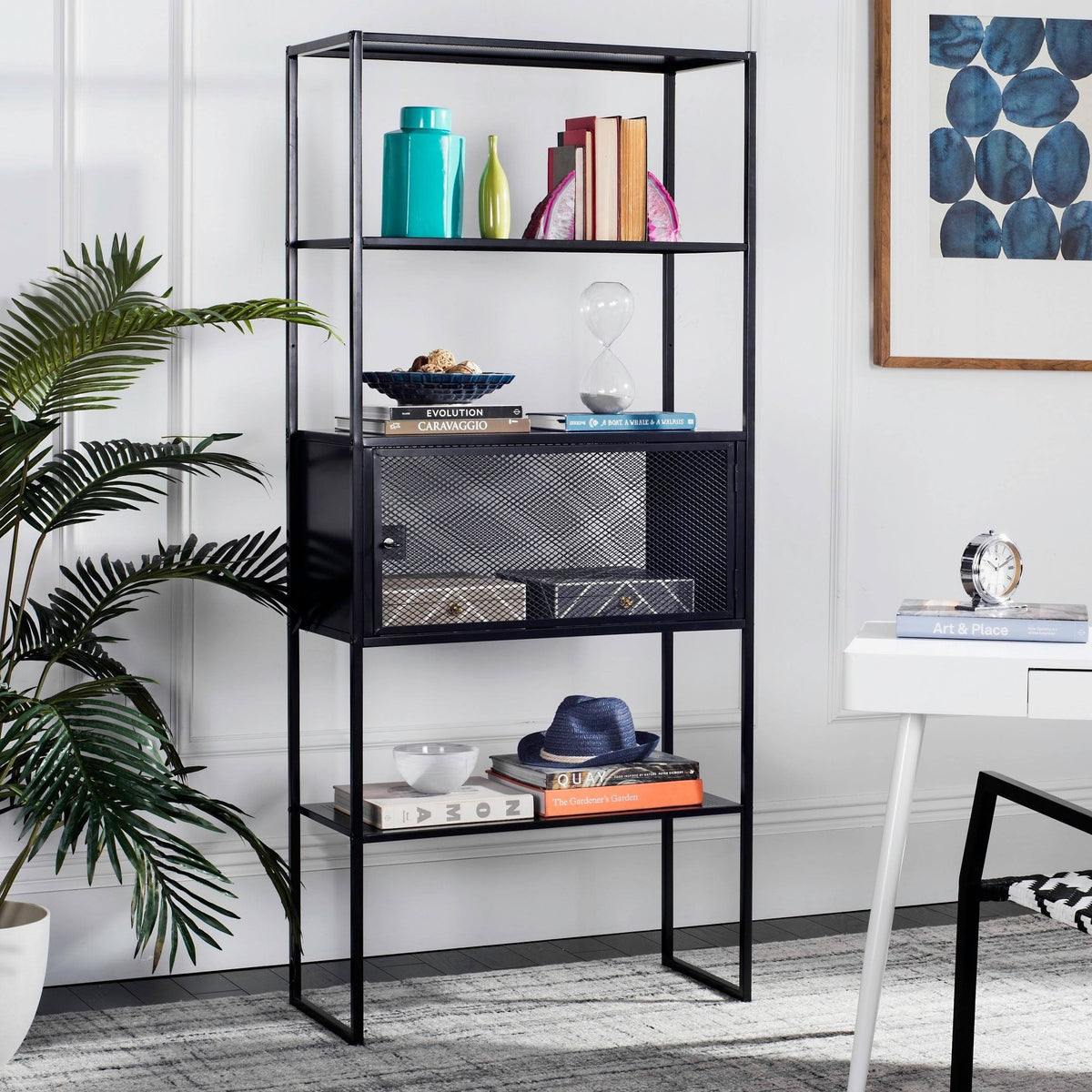 Black Storage Bookshelf A840832
