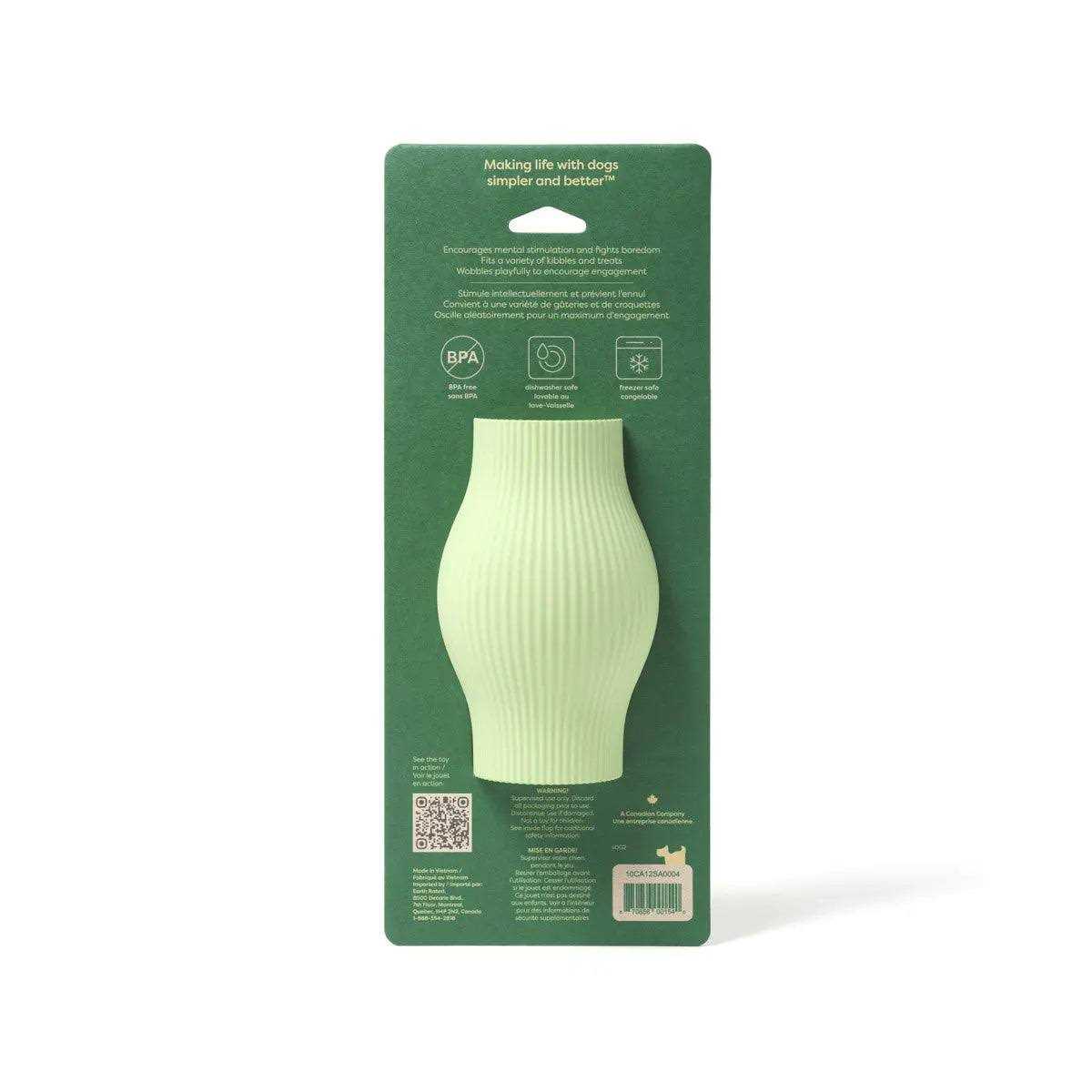Green Rubber Dog Treat Toy D1537