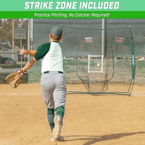 7x7 ft Baseball & Softball Net with Strike Zone H1929