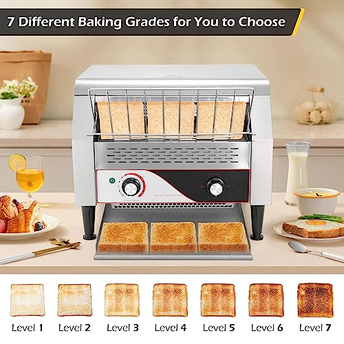 Conveyor Toaster 450 Slices/Hour 2600W Heavy Duty Commercial Toaster E49151