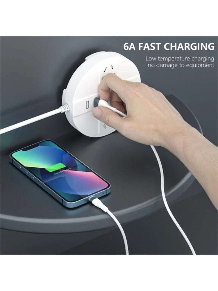 1.2m USB to Type C/Micro USB Data Line, 6A Quick Charging Power Cable L989783