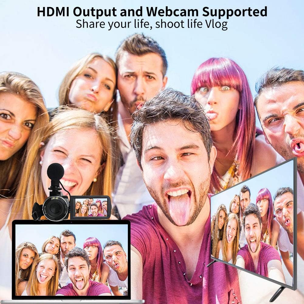 2.7K Full HD 30FPS Vlogging Camera with Microphone & Remote V57957