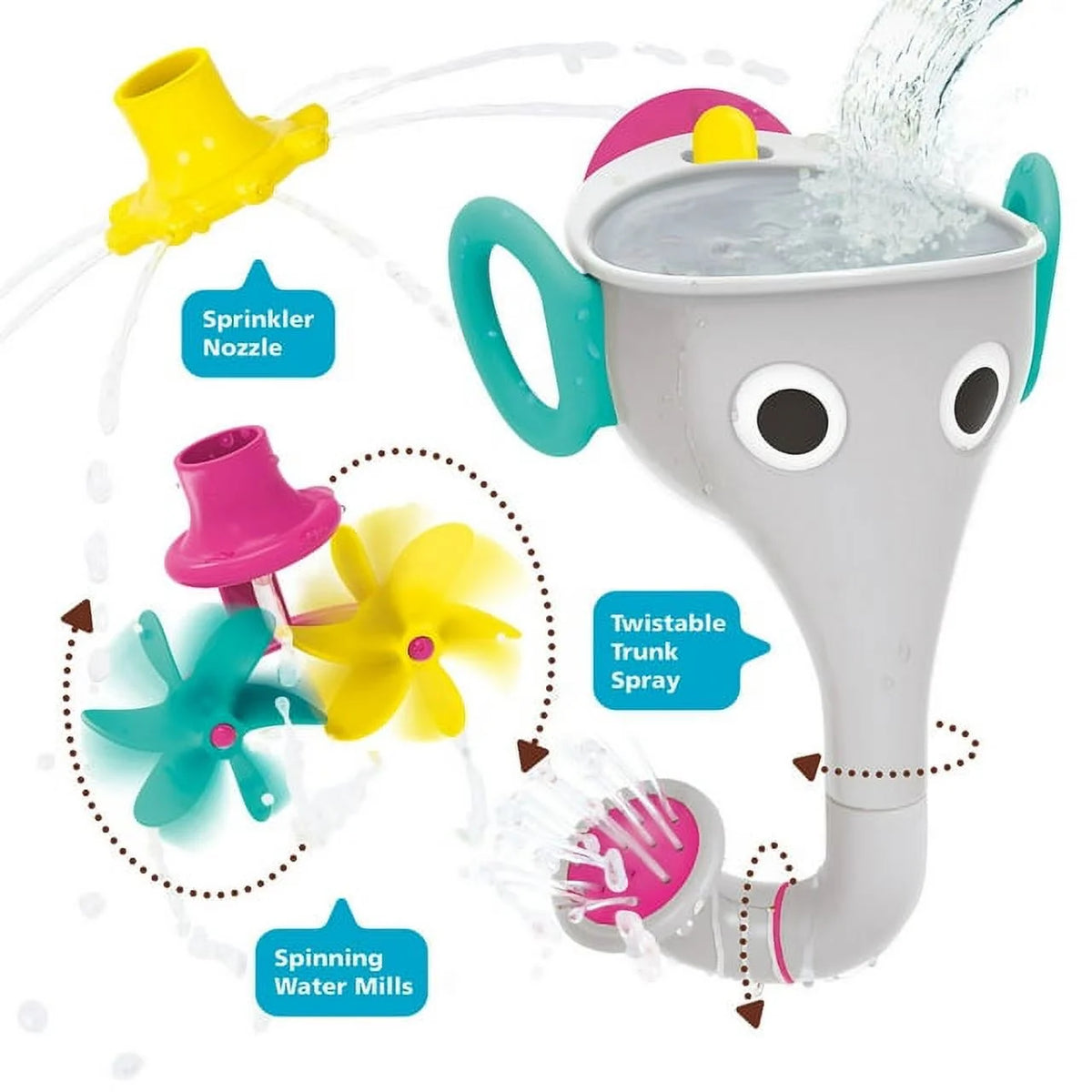 Blue Bath Toy with Interchangeable Trunk Accessories H87362