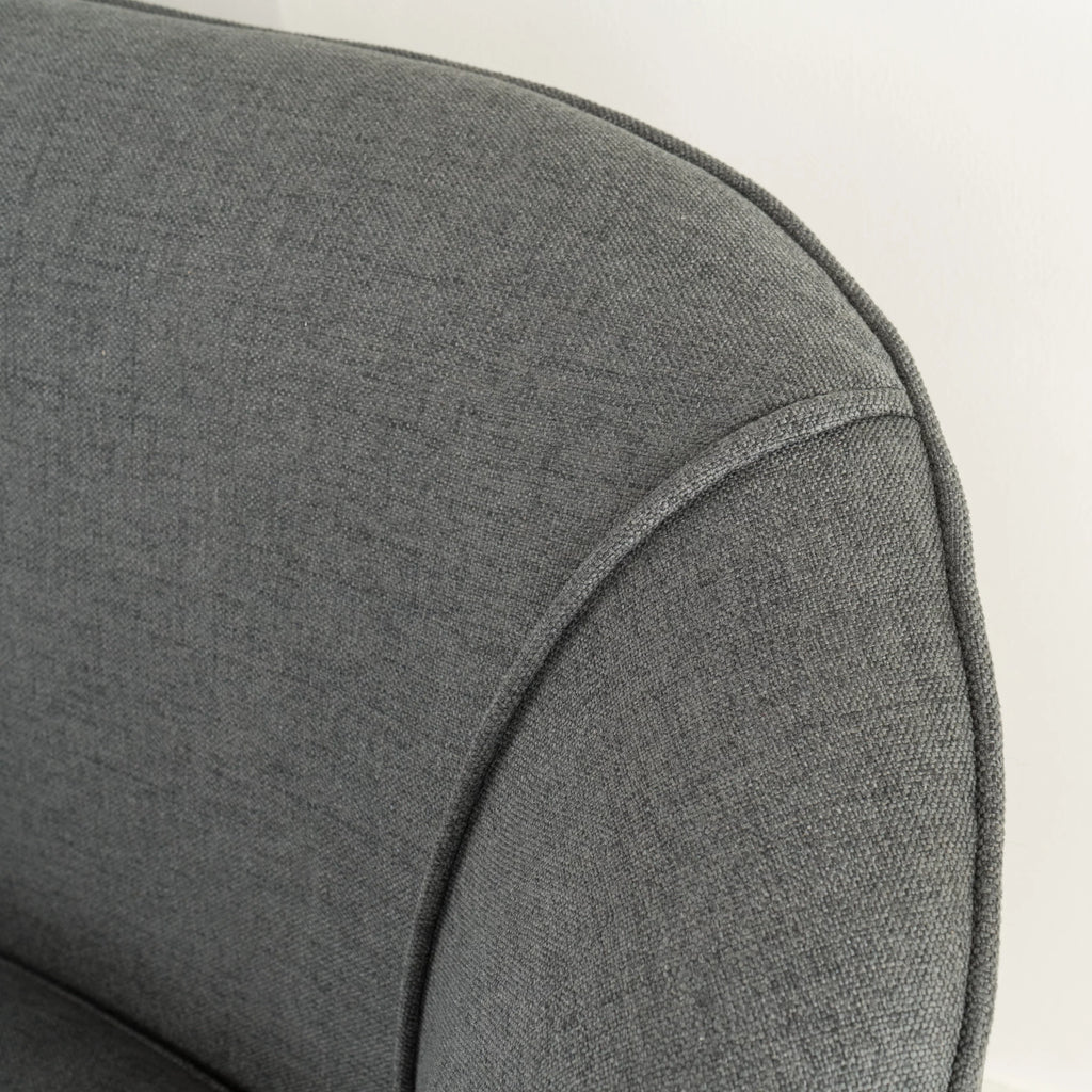 Dark Grey Fabric Loveseat A806