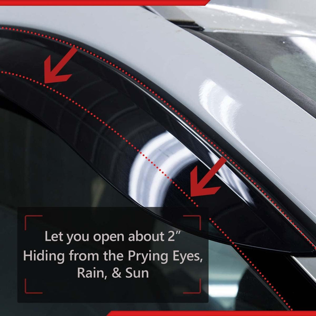 Set of 4 Acrylic Side Window Wind Deflector K644834
