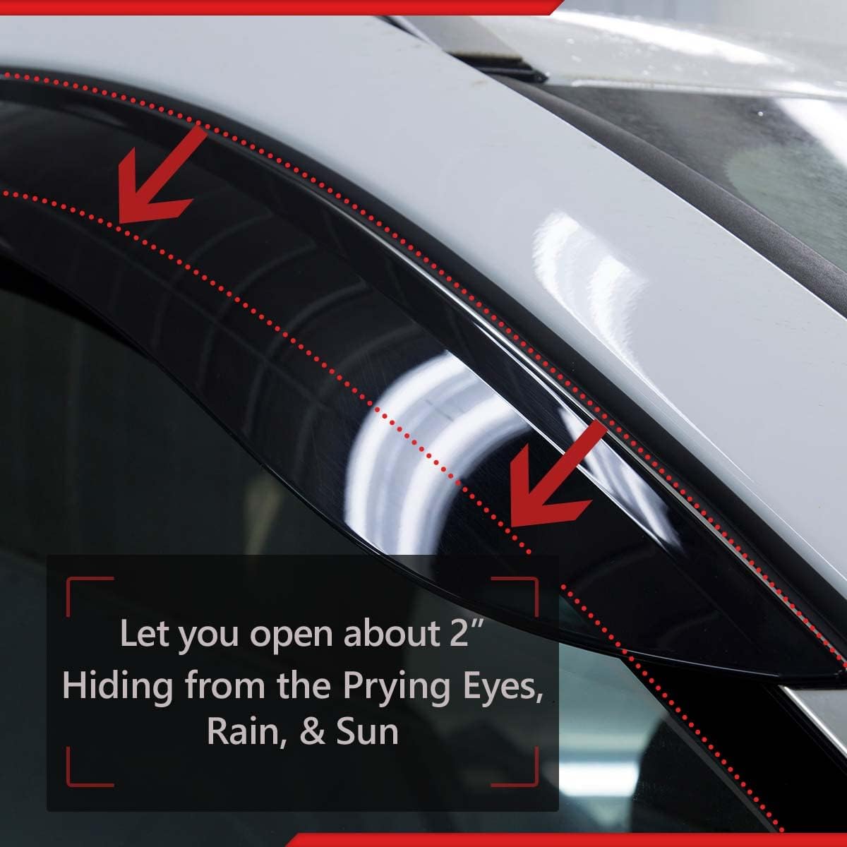 Set of 4 Acrylic Side Window Wind Deflector K644834