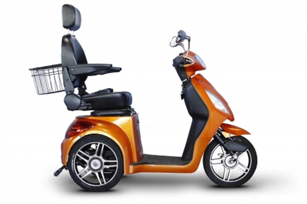 Orange 3-Wheel Scooter with Electromagnetic Brakes V14180