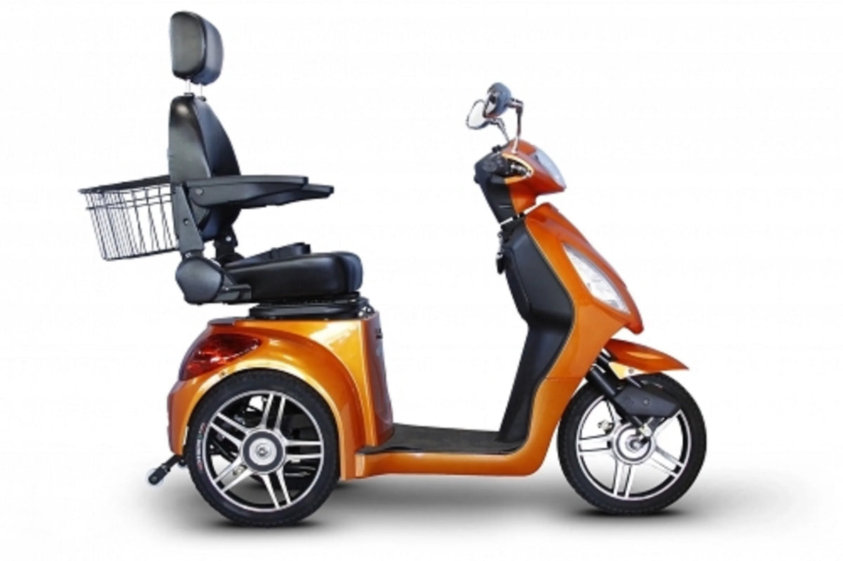 Orange 3-Wheel Scooter with Electromagnetic Brakes V14180