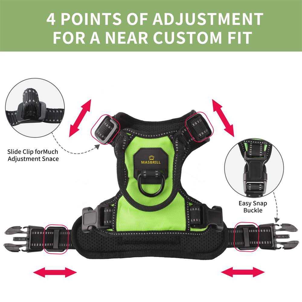Reflective No Pull Dog Harness with Handle C4016