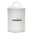 White Enamelware Cookie Jar H80144