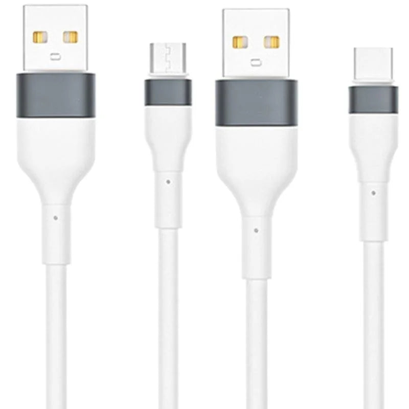 1.2m USB to Type C/Micro USB Data Line, 6A Quick Charging Power Cable L989783