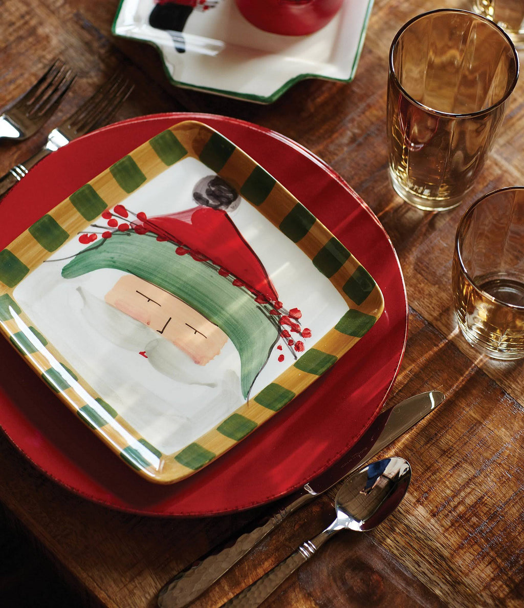 Green Square Salad Plate U2161