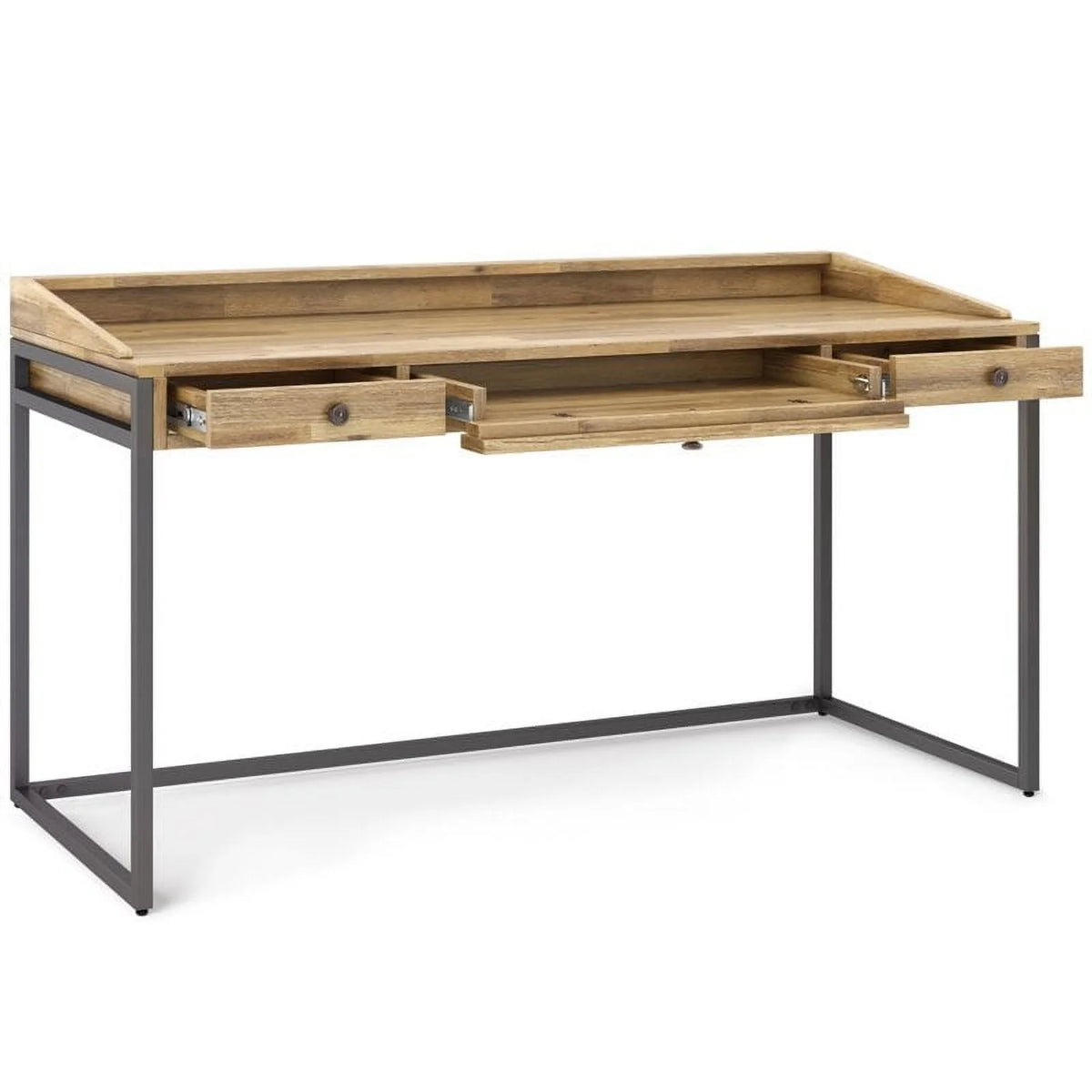 60" Solid Wood Modern Computer Desk Y688