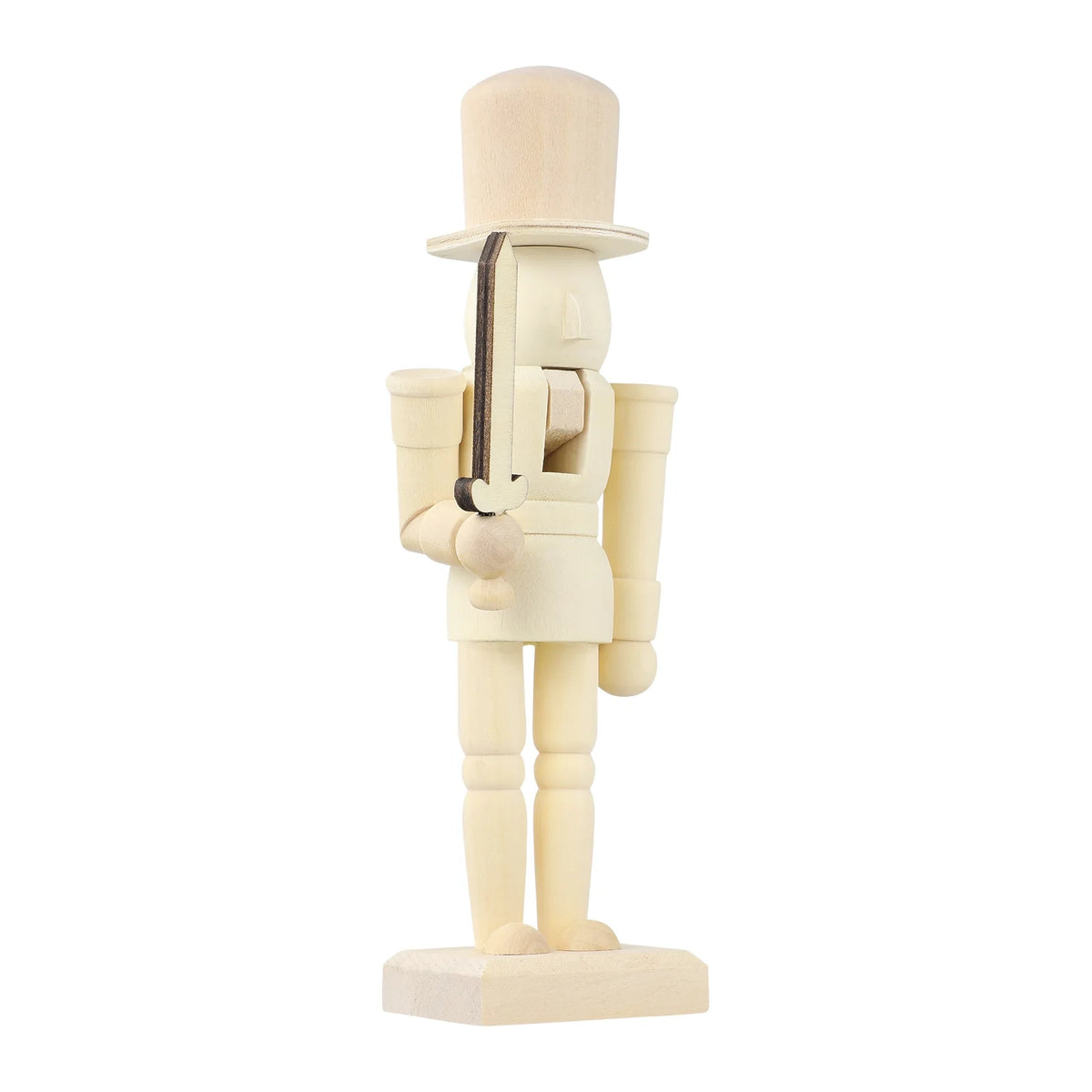Unpainted Wooden Nutcracker Soldier Z190678