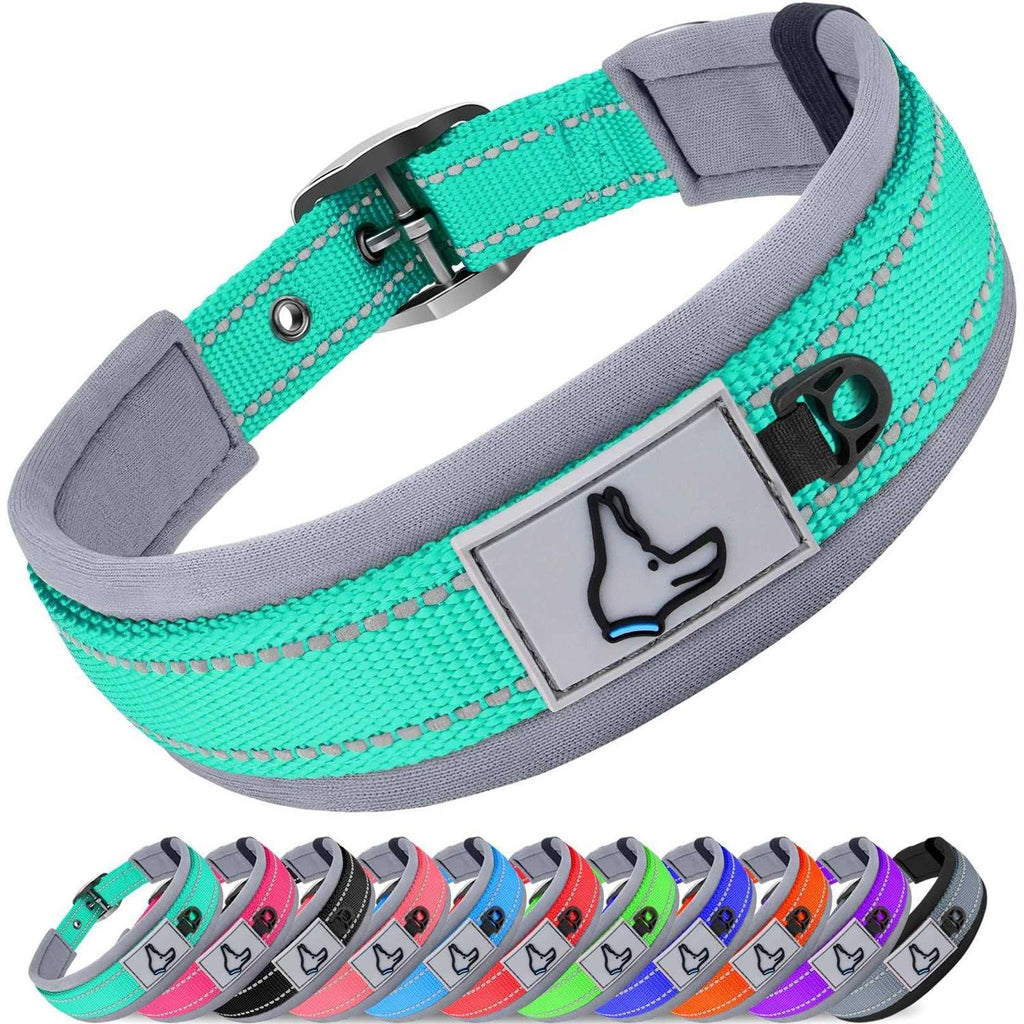 Reflective Neoprene Padded Nylon Adjustable Dog Collar V553029