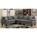 Dark Grey L-Shaped Sectional Sofa Z4895
