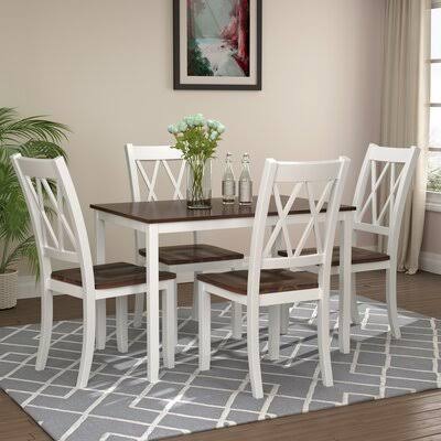 5 Piece Dining Set Table and Chairs S7305