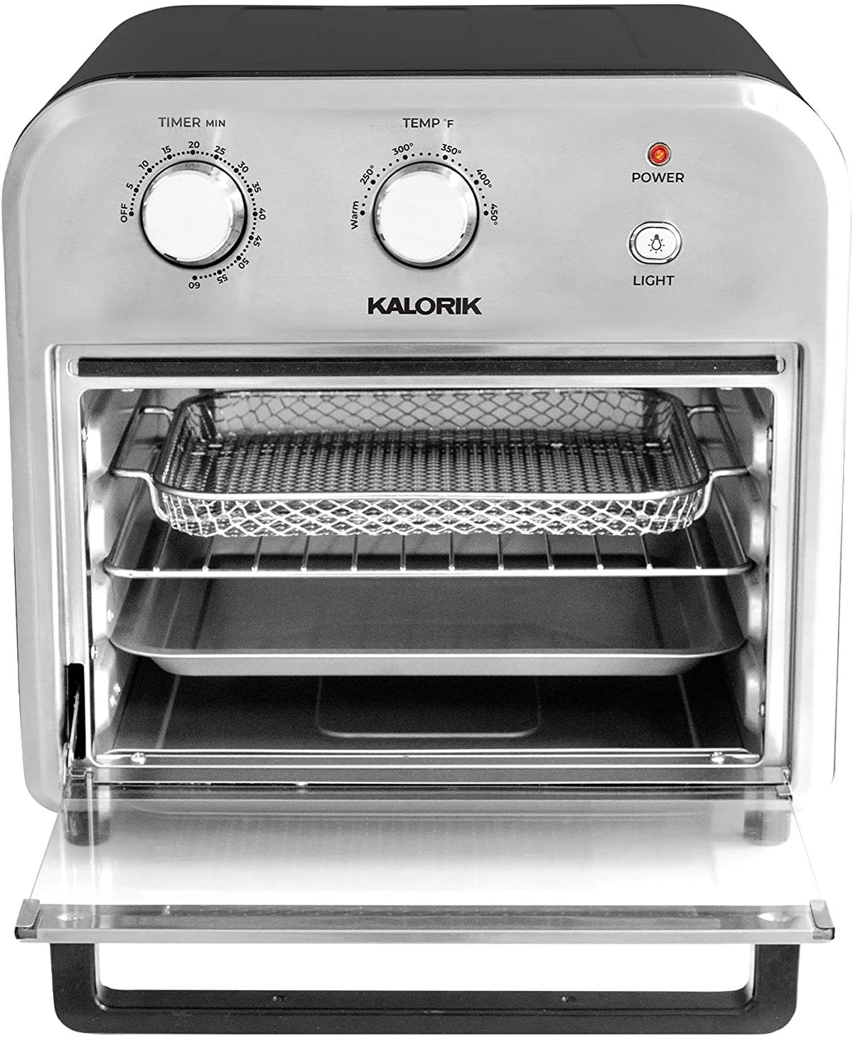 12 Quart Air Fryer Oven Black Stainless Steel H79634