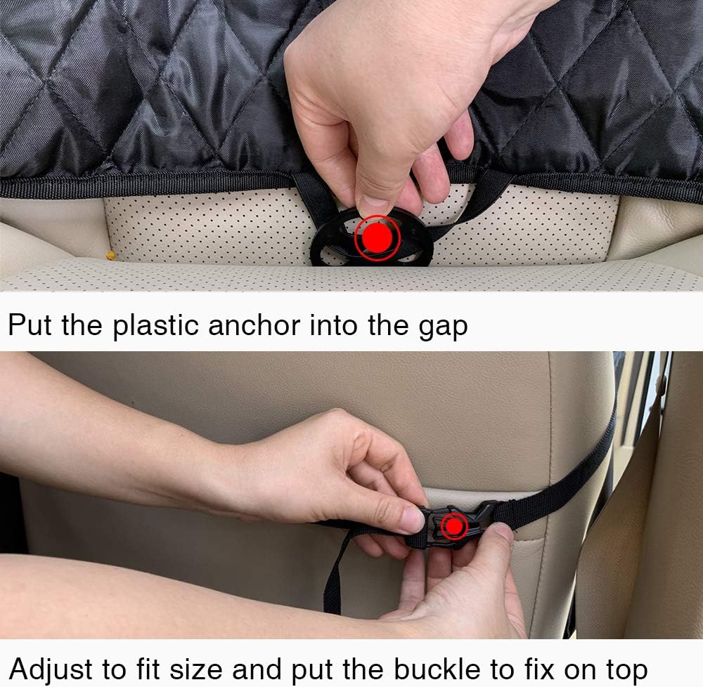 2-in-1 Waterproof Dog Car Seat Cover Pet Car Hammock E201