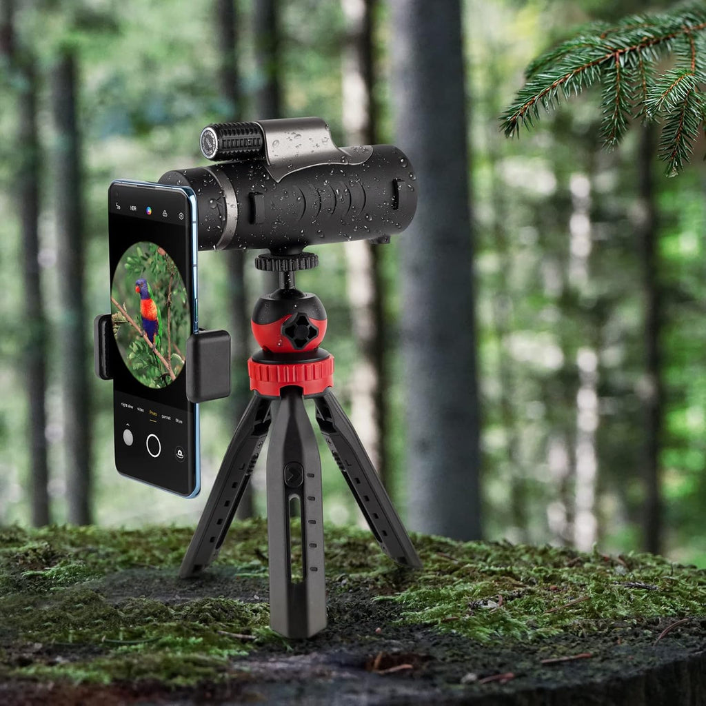 10x42 HD Waterproof Fogproof Monocular with Hand Strap Tripod Phone Adapter R693