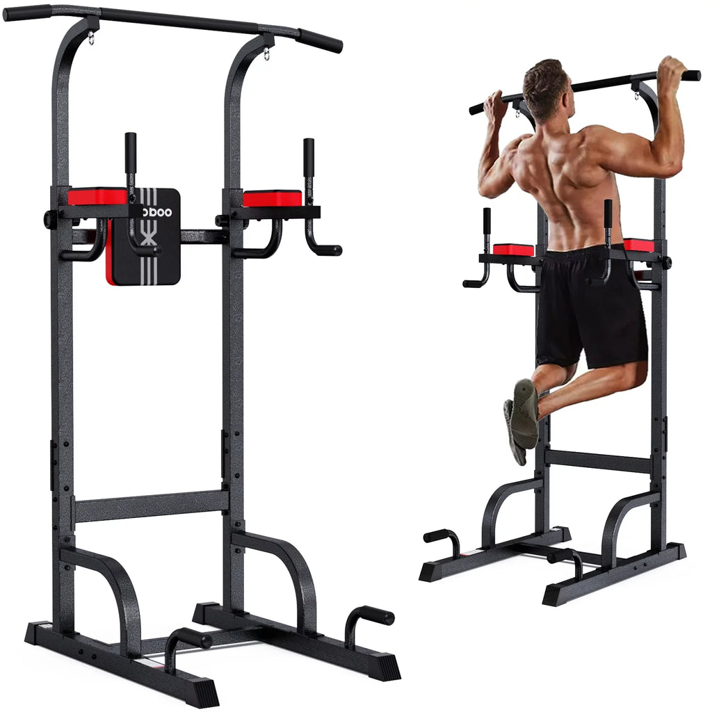 Power Tower Dip Station Pull up Bar 480lbs J256